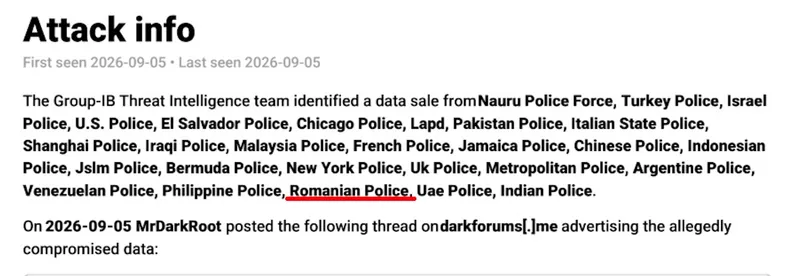 document 2 postat pe darkweb