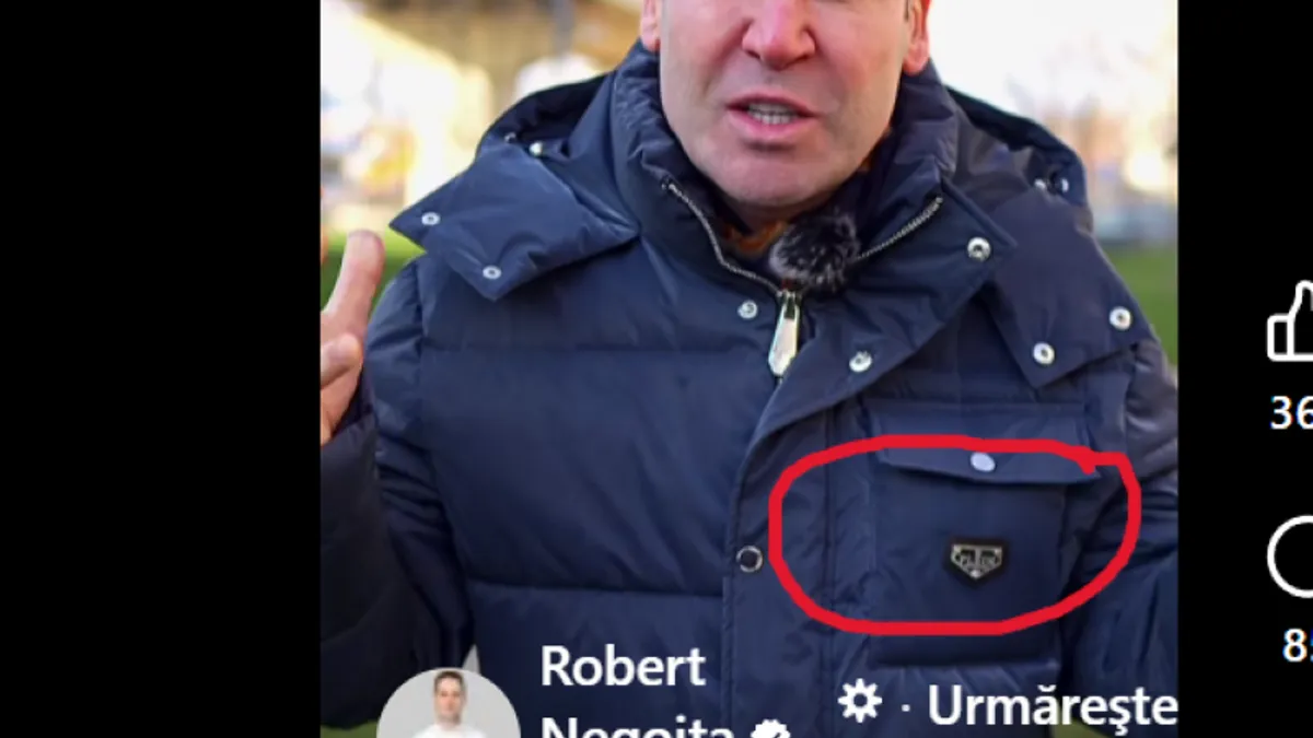 Cât costă jacheta matlasată de la Prada cu care se afișează superdatornicul la ANAF Robert Negoiță Foto: Captură Facebook