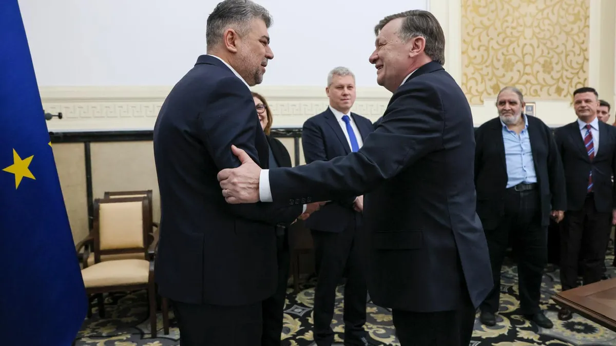 Antonescu, declarații de iubire pentru PSD (sursa: Facebook/Marcel Ciolacu)