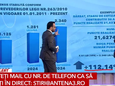 Antena 3 îngroapă opoziția PNL la majorarea pensiilor Foto: Captură video