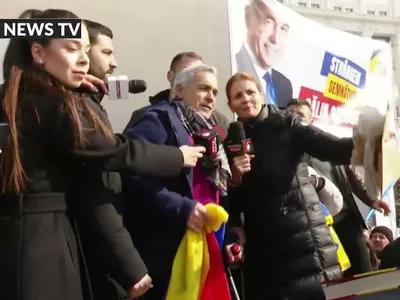 Eșec deplin al mitingului suveranist pro-Georgescu Foto: captură video