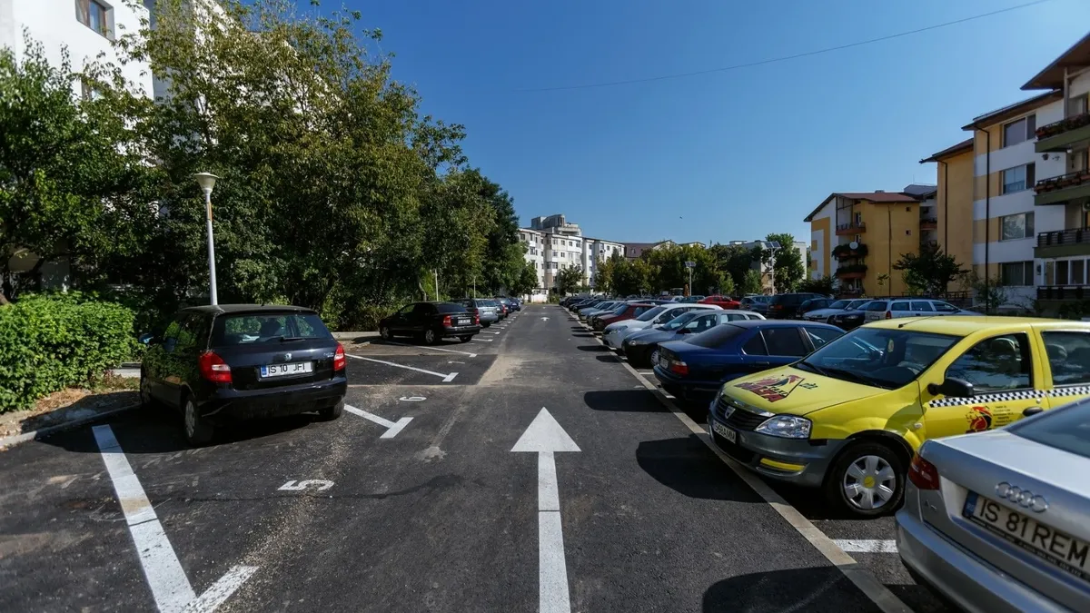 Noi locuri de parcare cu plată (sursa: Facebook/Primăria Municipiului Iași)
