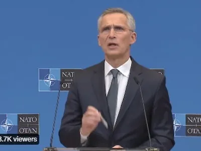 Șeful NATO îi cere lui Putin să oprească războiul Captură video Twitter Jens Stoltenberg 