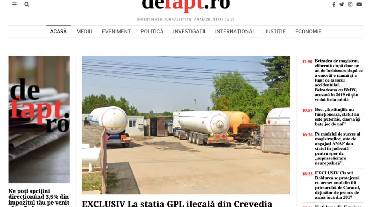 DeFapt.ro, un milion de cititori unici (sursa: defapt.ro)