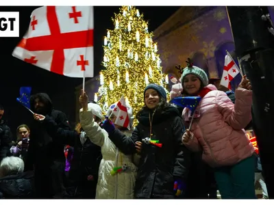 Georgia, proteste masive pro-europene de Revelion (sursa: Facebook/Georgia Today)