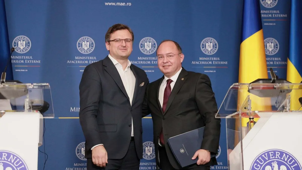 România stă alături de Ucraina (sursa: Facebook/Ministry of Foreign Affairs, Romania)