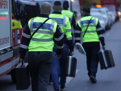 Percheziții în dosarul exploziei din Rahova (sursa: Inquam Photos/Octav Ganea)