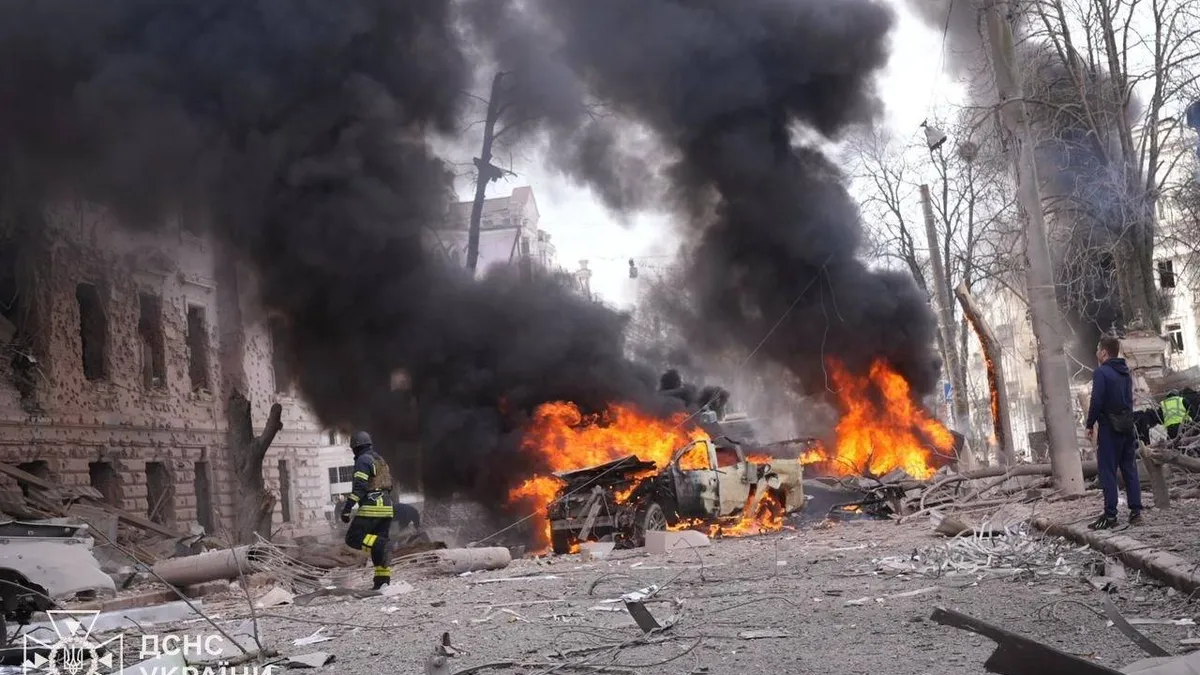 Atacul rușilor la Sumî: 31 morți (sursa: Facebook/Volodimir Zelenski)