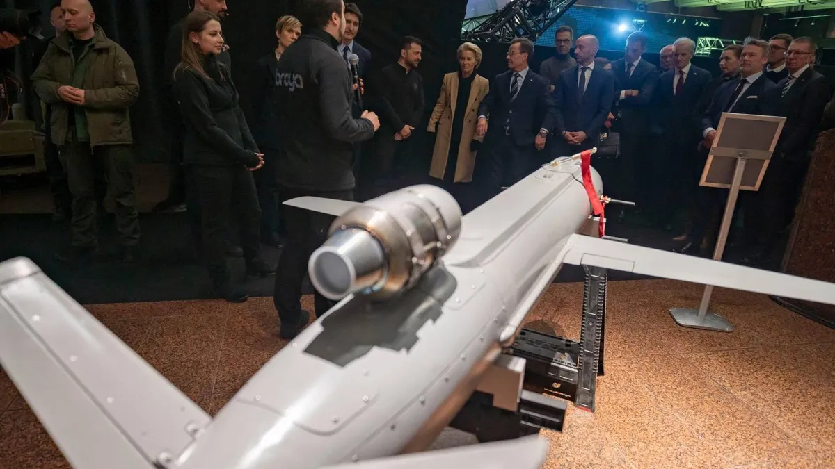 Ucraina are drone de producție proprie (sursa: Facebook/Volodimir Zelenski)