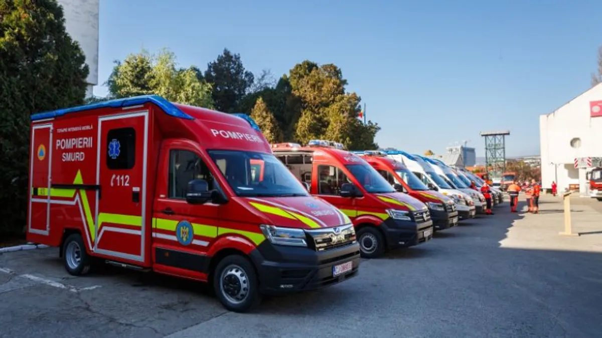 Noile ambulanțe cumpărate prin PNRR, piese de muzeu