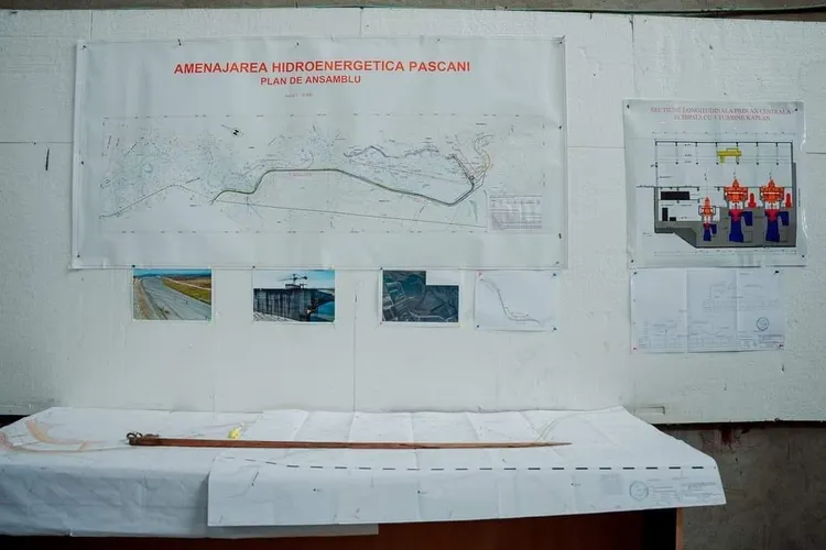 Hidrocentrala Pașcani, proiect început în 1985 (sursa: Facebook/Sebastian Burduja)