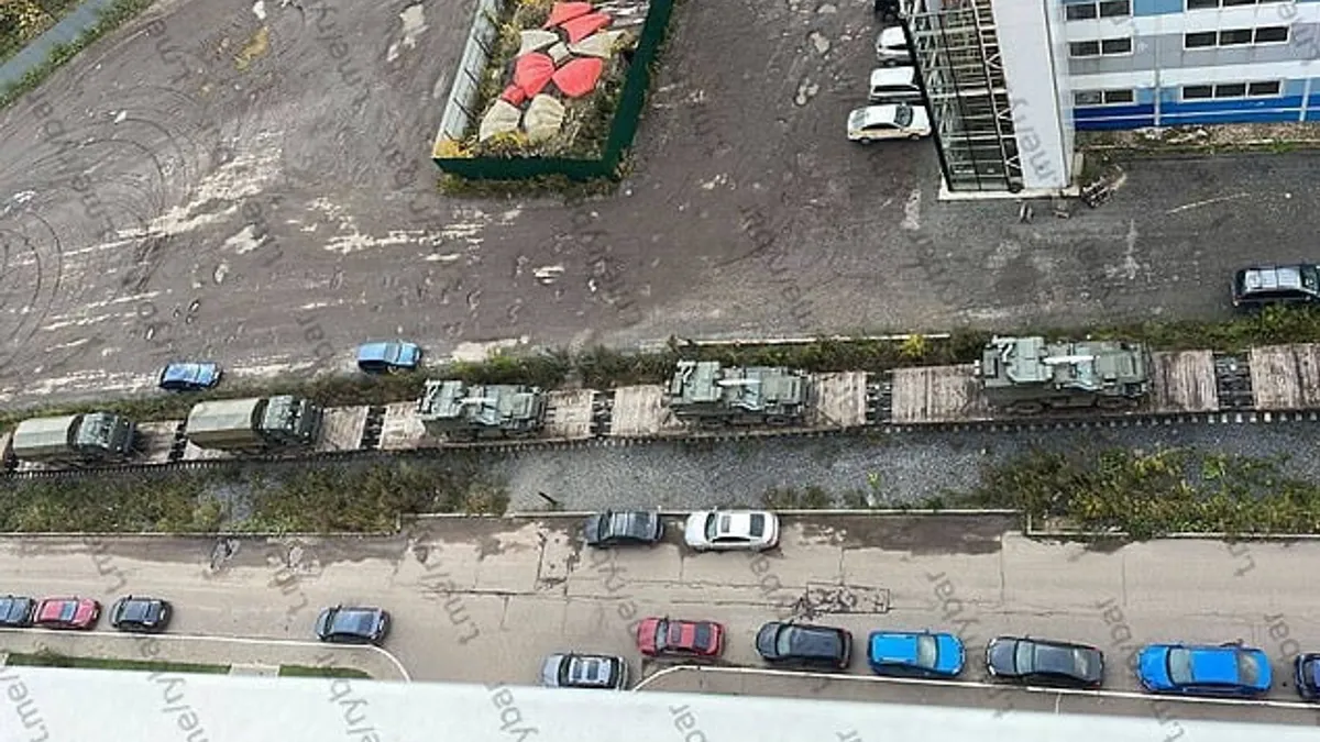 Putin și-a trimis trenul nuclear pe linia frontului  Foto: canalul pro-rus Rybar