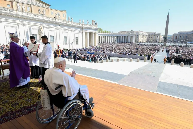 Papa Francisc, în public, după spitalizare (sursa: vaticannews.va)
