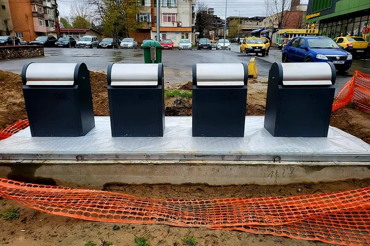 Platformă subterană pentru deșeuri, în Tulcea (sursa: Facebook/Ștefan Ilie)