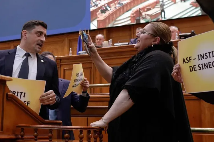 Anca Alexandrescu anunță că „sistemul” pregătește un film porno în care pare că joacă George Simion Foto: Inquam/Octav Ganea