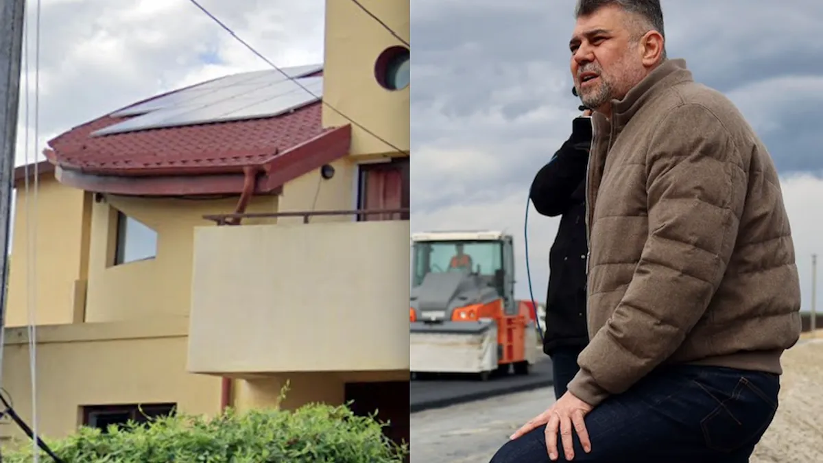 Vila lui Ciolacu, cât un hangar (sursa: Google Maps, Facebook/Marcel Ciolacu)