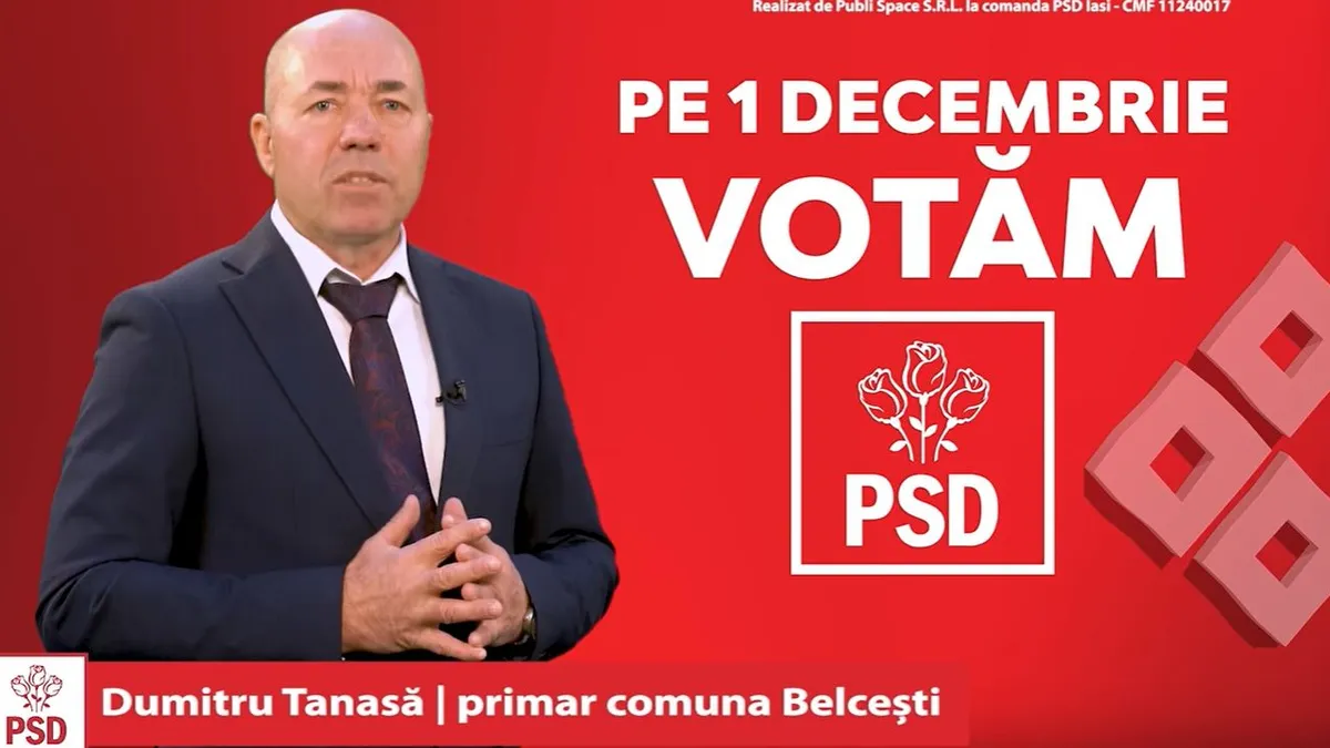 Dumitru Tanasă, primar PSD la Belcești
