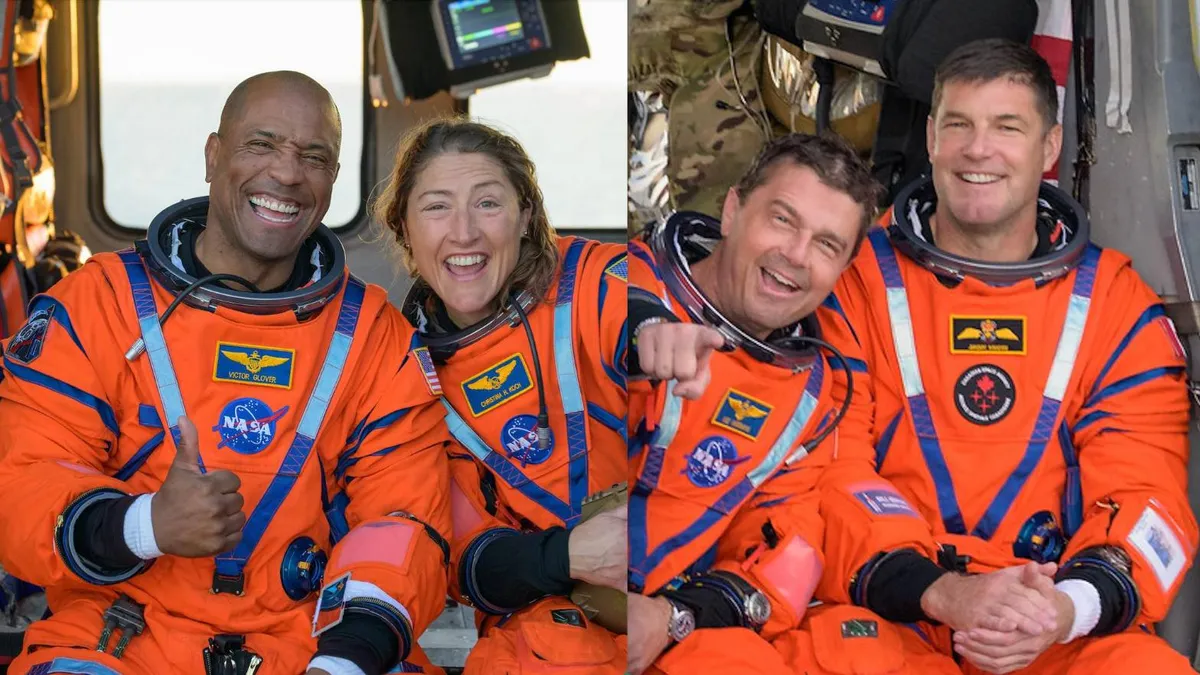 Artemis II, capsula Orion revine pe Pământ (sursa: Facebook/NASA Artemis)