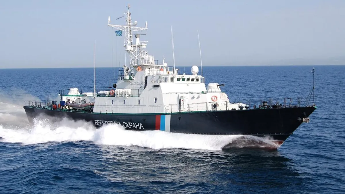 Nava rusească depistată în apele Estoniei (sursa: news.err.ee)