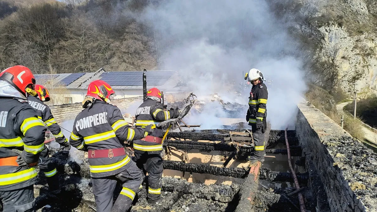 Mănăstirea Bistrița, măicuță moartă în incendiu (sursa: Facebook/ISU Valcea)