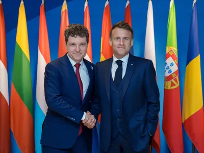 Nicușor Dan, întâlnire cu Emmanuel Macron (sursa: Administrația Prezidențială)