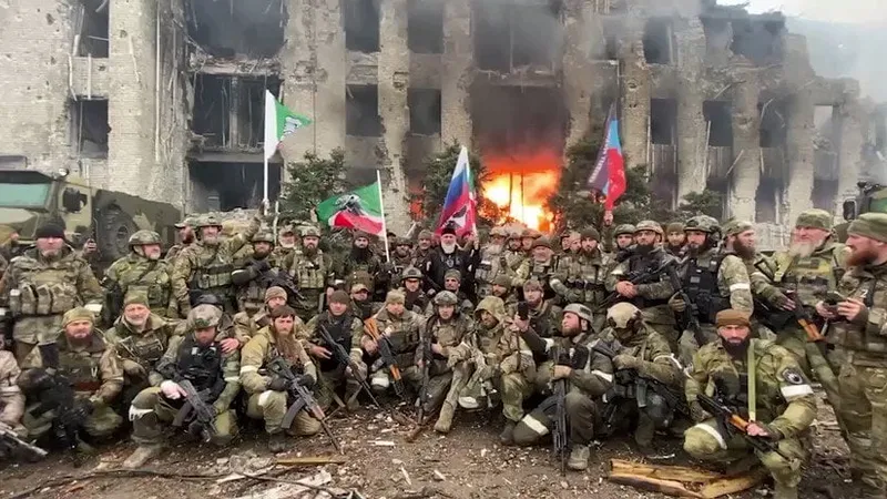 Cecenii au „eliberat” Mariupolul strigând „Allahu Akbar” Foto: Orthodox Times