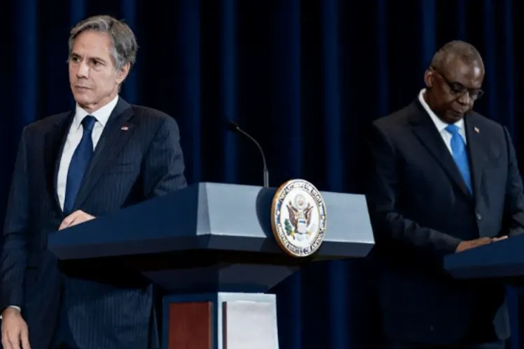 Blinken și șeful Pentagonului, la Kiev (sursa: Agerpres)