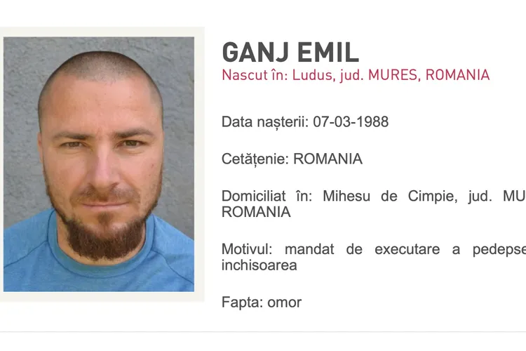 Emil Gânj este încă de negăsit (sursa: politiaromana.ro)