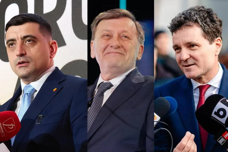 Simion și Antonescu, primii într-un sondaj (sursa: Facebook/George Simion, Crin Antonescu, Nicușor Dan)