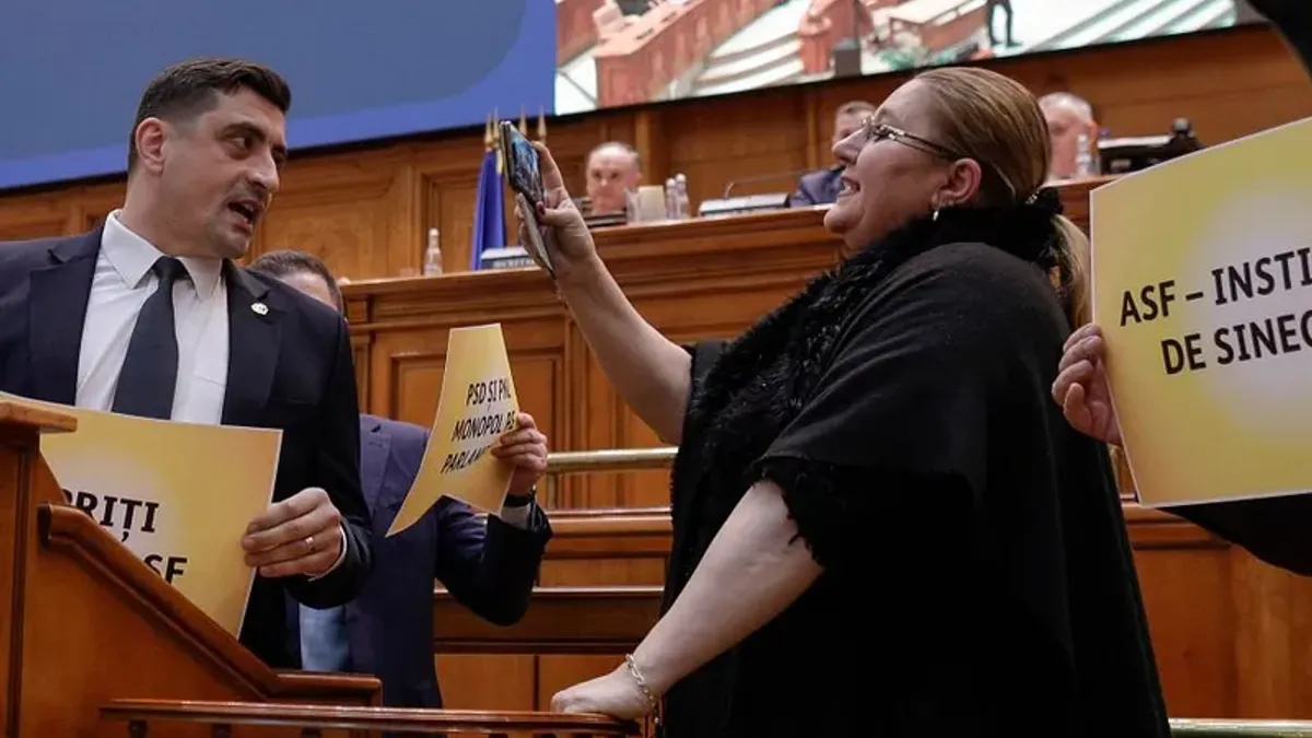 Anca Alexandrescu anunță că „sistemul” pregătește un film porno în care pare că joacă George Simion Foto: Inquam/Octav Ganea