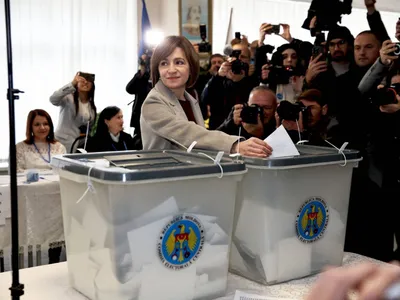 Republica Moldova, alegerile și referendumul, validate (sursa: Facebook/Maia Sandu)