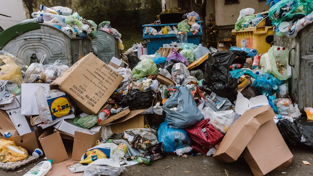 2.300 de tone de gunoi menajer, adunate pe domeniul public Foto: Facebook