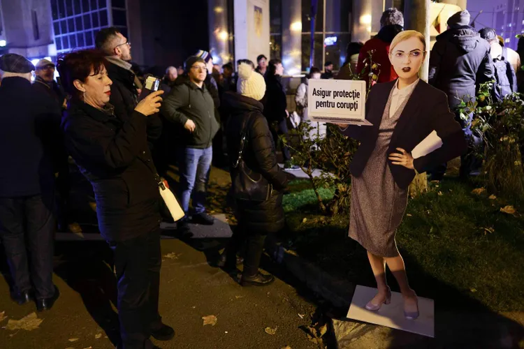 Protest împotriva Liei Savonea (sursa: Inquam Photos/Octav Ganea)