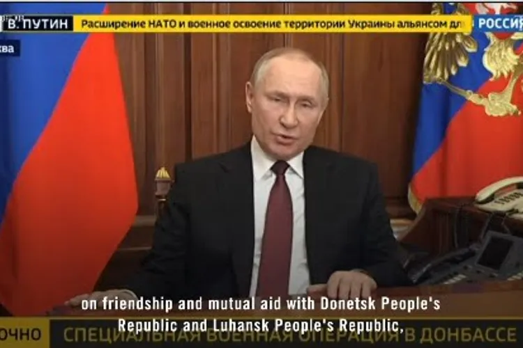 Rusia, amenințată cu noi sancțiuni, după anunțul lui Putin că a invadat Ucraina. Sursă imagine: Twitter Time 