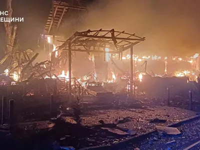 Atacuri aeriene masive în Ucraina de Crăciun (sursa: Facebook/ДСНС України)