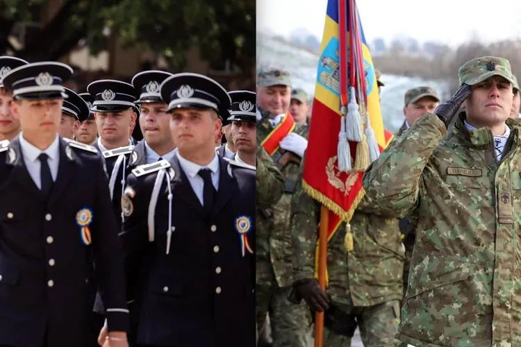 Creșterea vârstei de pensionare în MApN și MAI (sursa: Facebook/Poliția Română, MApN)