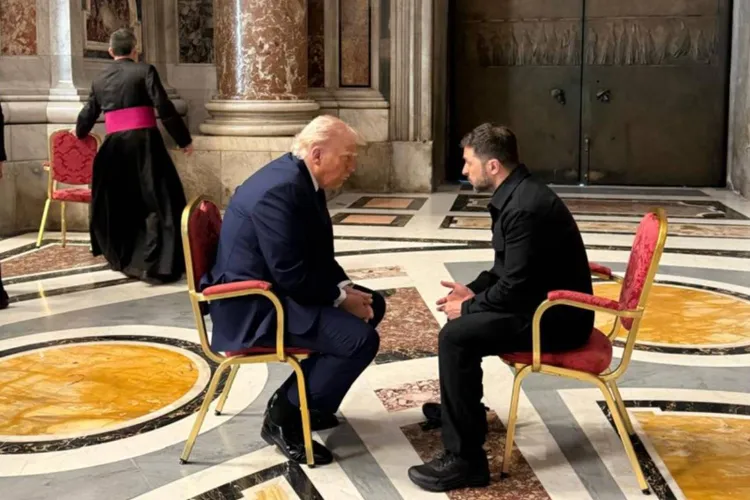 Zelenski, Trump, întâlnire la funeraliile Papei (sursa: Președinția Ucrainei)