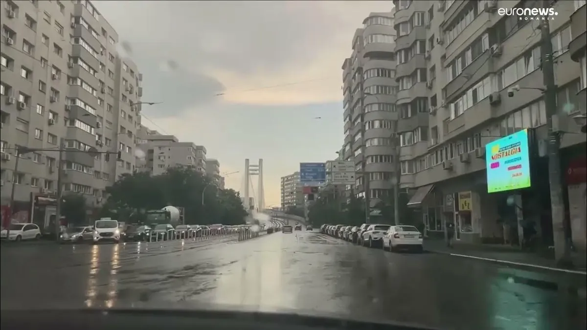 Vreme rece săptămâna viitoare, cu ploi, vânt şi ninsoare la altitudini mari Foto: Captură video