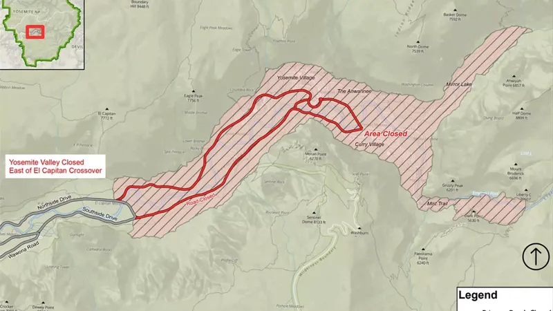 "Marea topire" închide Parcul Național Yosemite (sursa: nps.gov/yose)