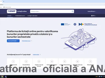 ANAF lansează platforma eLicitațiiANAF (sursa: Facebook/Agenția Națională de Administrare Fiscală)
