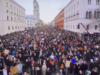 Germania, val de proteste împotriva AfD (sursa: X/Joyce Karam)