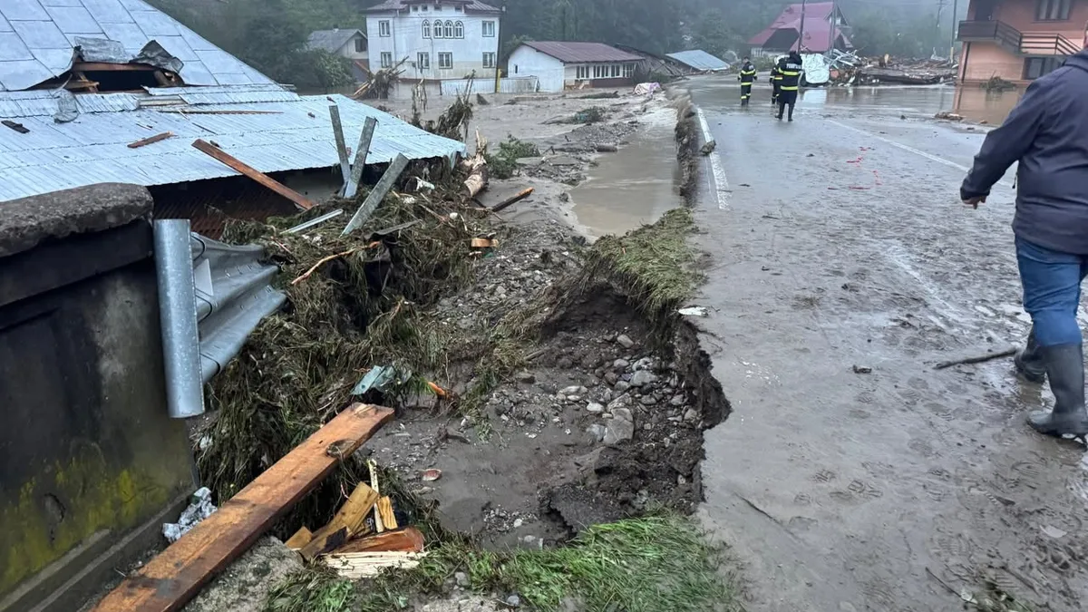 Inundații masive, o victimă și evacuări (sursa: Facebook/Departamentul pentru Situaţii de Urgenţă)