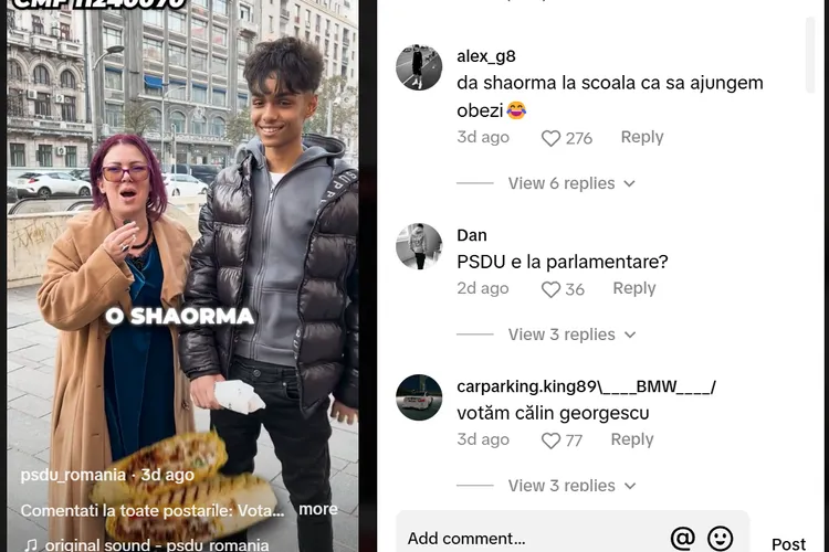 PSD Unit a promis șaorma în școli Foto: captură video