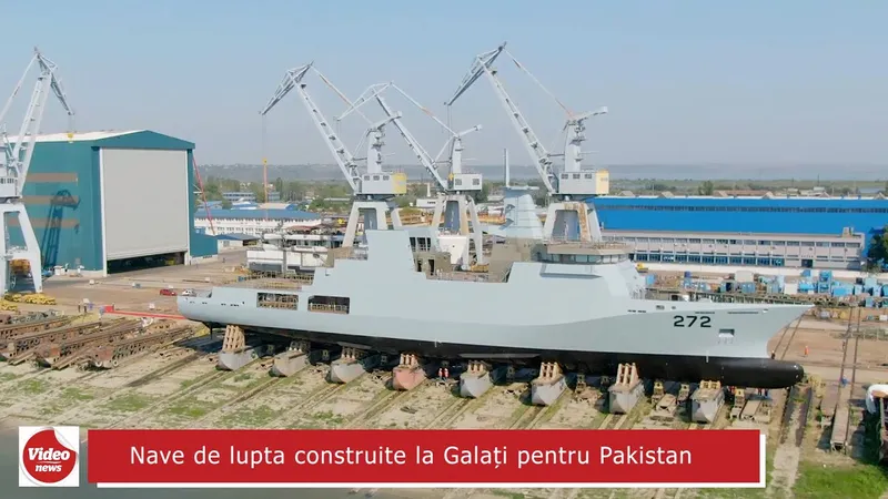 Damen Galați produce nave pentru alte țări, Șantierul Mangalia, în faliment Foto: Captură video