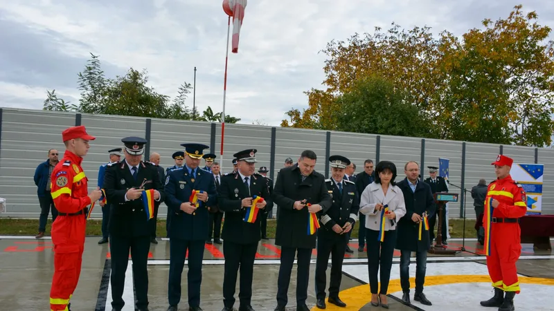 Heliportul Botoșani, inaugurat cu mare pompă, nefuncțional Foto: Facebook Prefectura Botoșani