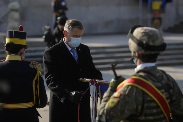 Klaus Iohannis a omagiat mica Unire (sursa: INQUAM/George Călin)