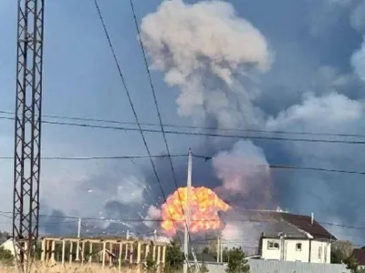 Explozie la un depozit militar rusesc (sursa: X/gnip)