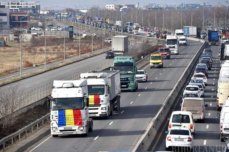 Patronul unei firme de transport se alătură protestelor Foto: Bihoreanul