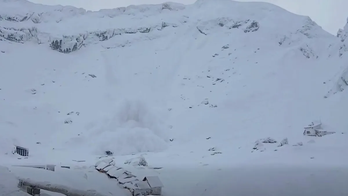 Ninsori abundente, alertă la Bâlea Lac (sursa: Facebook/Serviciul Public Județean Salvamont Sibiu)