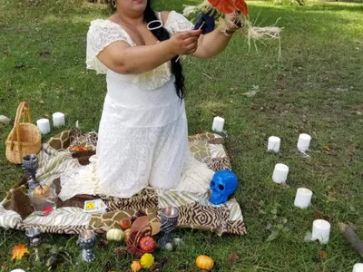 Vrăjitoarea Melissa a făcut „cel mai puternic ritual pentru Călin Georgescu” Foto: Facebook